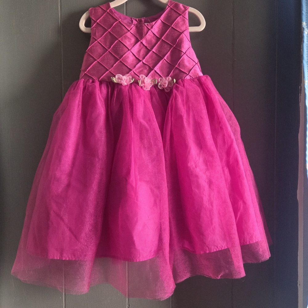 George Fuchsia Sleeveless Dress